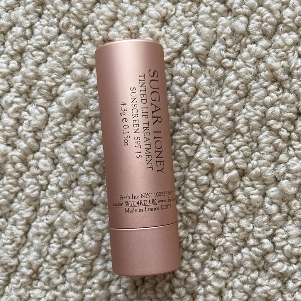 NEW Fresh Sugar Lip Treatment Honey Brown Tinted Balm Full Size Lipstick NIB